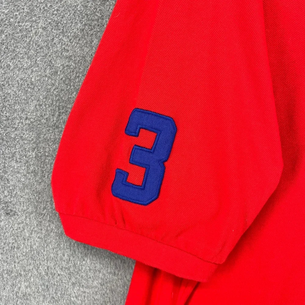 Polo Ralph Lauren Polo Shirt Mens 3XB Red Big Pony Number 3 Patch